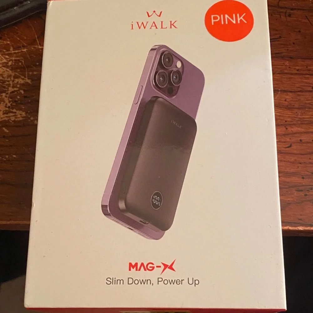 Mag-X Pink Power Bank for Cell Phones